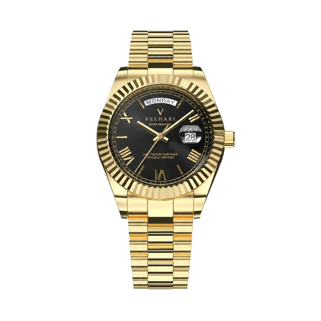 Santos Gold Iron Classic Automatic Watch